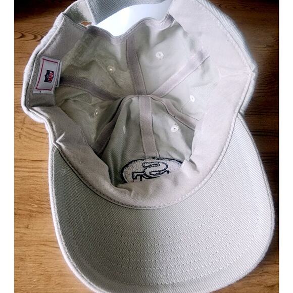 San Francisco 49ers Baseball Cap Logo Adjustable Strap Tan Casual Hat -K - Picture 7 of 10